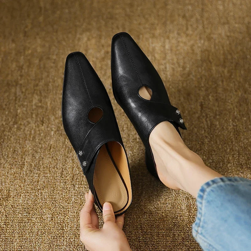 Fenella | Mules à Enfiler Raffinées