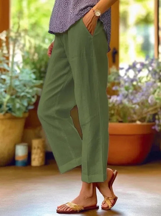 MOREAU LYON | PANTALON COUPE RELAXÉE EN LIN POUR FEMME