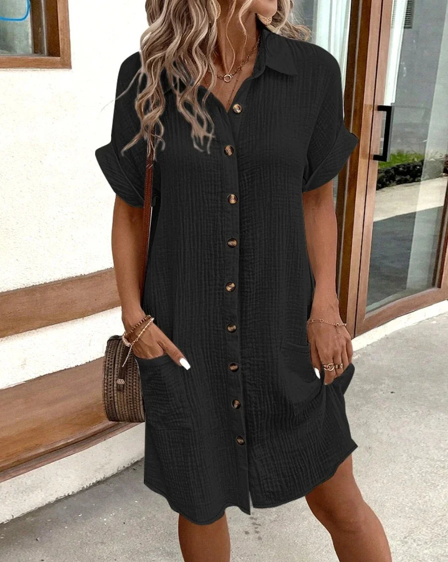 MOREAU LYON | ROBE MINI À COL EN V POUR FEMMES