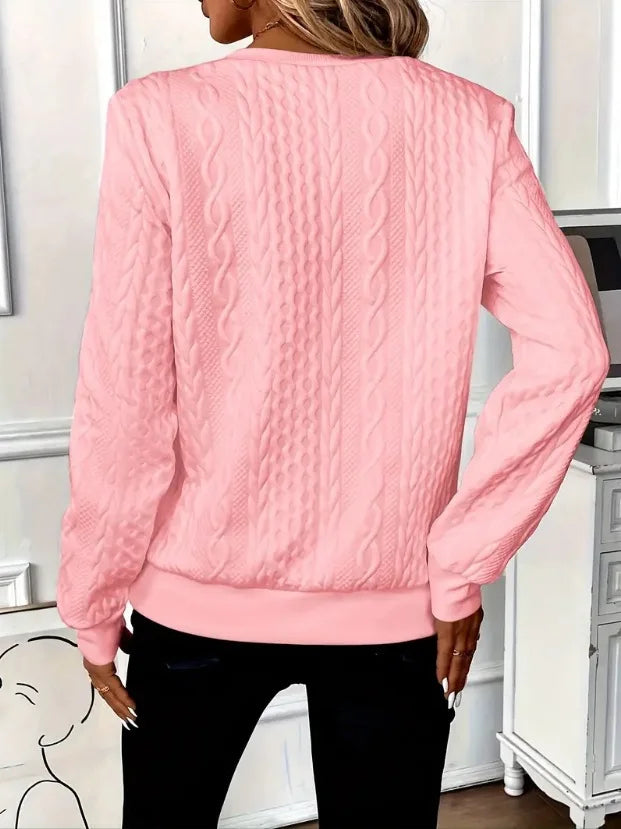 VIDAL BORDEAUX | SWEAT ZIPPÉ TEXTURÉ POUR FEMMES