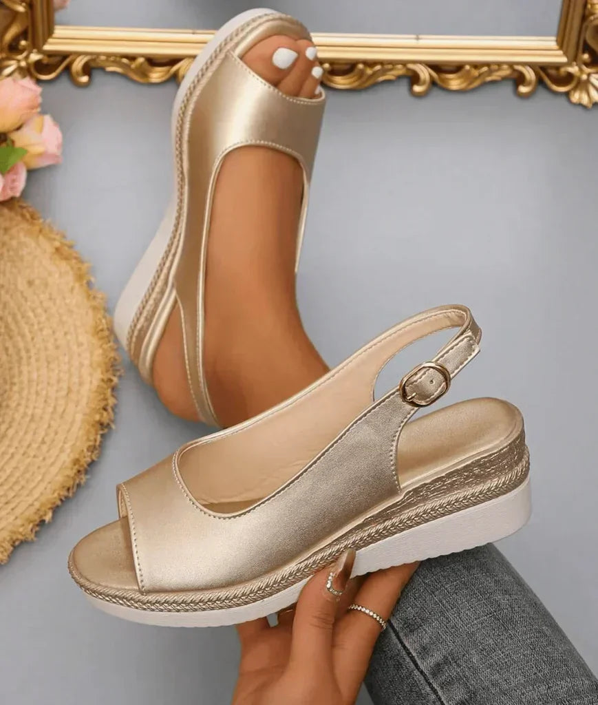 MOREAU LYON | SANDALES À TALONS WEDGE CHIC POUR FEMMES
