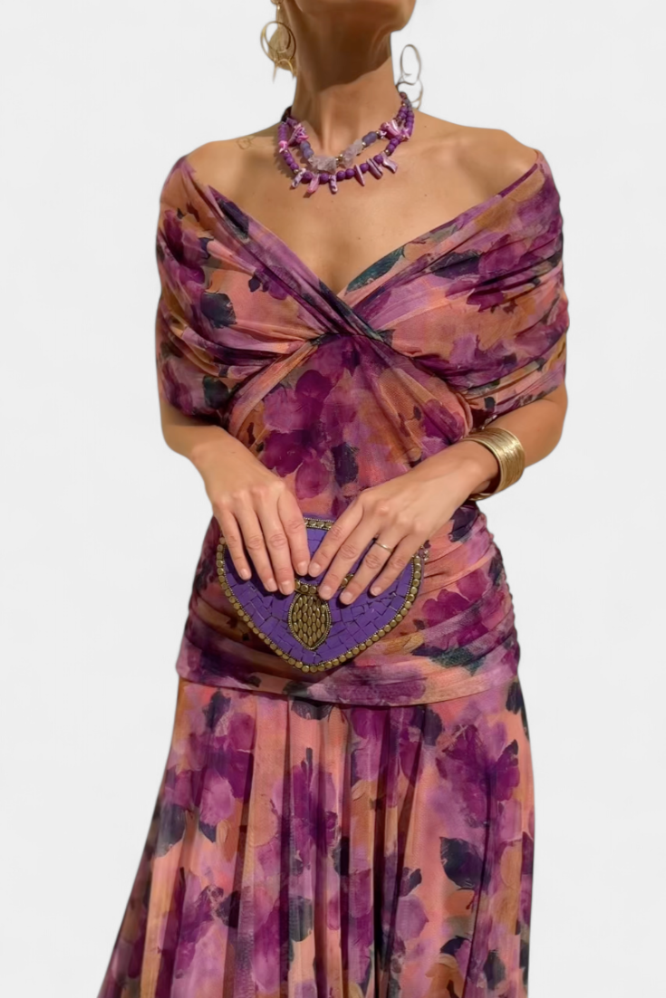 MOREAU LYON | ROBE DRAPÉE ÉLÉGANTE POUR FEMMES