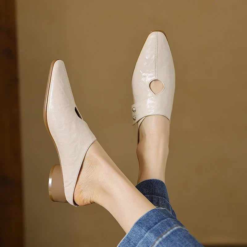 Fenella | Mules à Enfiler Raffinées