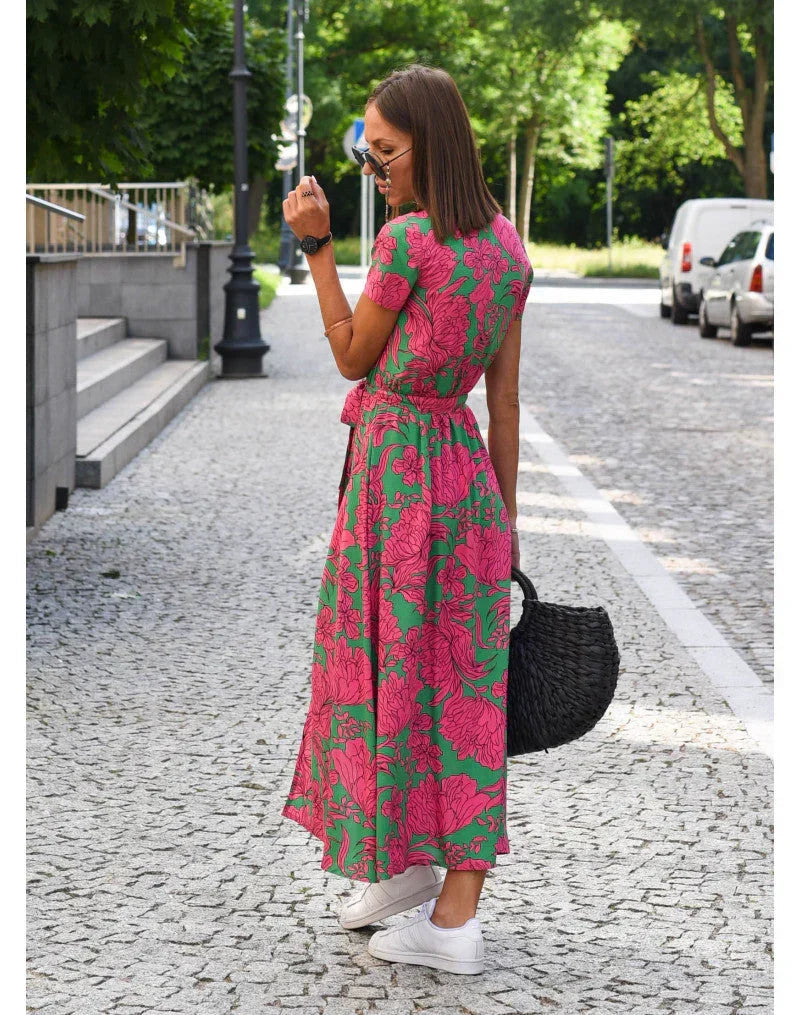 MOREAU LYON | ROBE ÉLÉGANTE À COL EN V POUR FEMME
