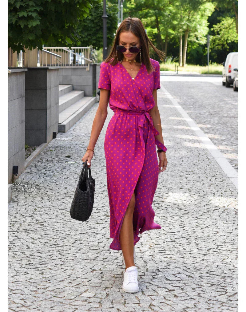 MOREAU LYON | ROBE ÉLÉGANTE À COL EN V POUR FEMME