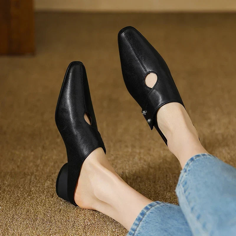 Fenella | Mules à Enfiler Raffinées