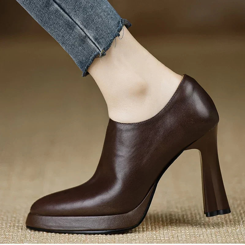 Evelyn | Talons Blocs à Bout Pointu