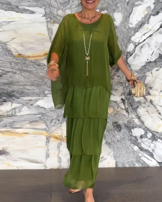 MOREAU LYON | ROBE MAXI FLUIDE POUR FEMMES