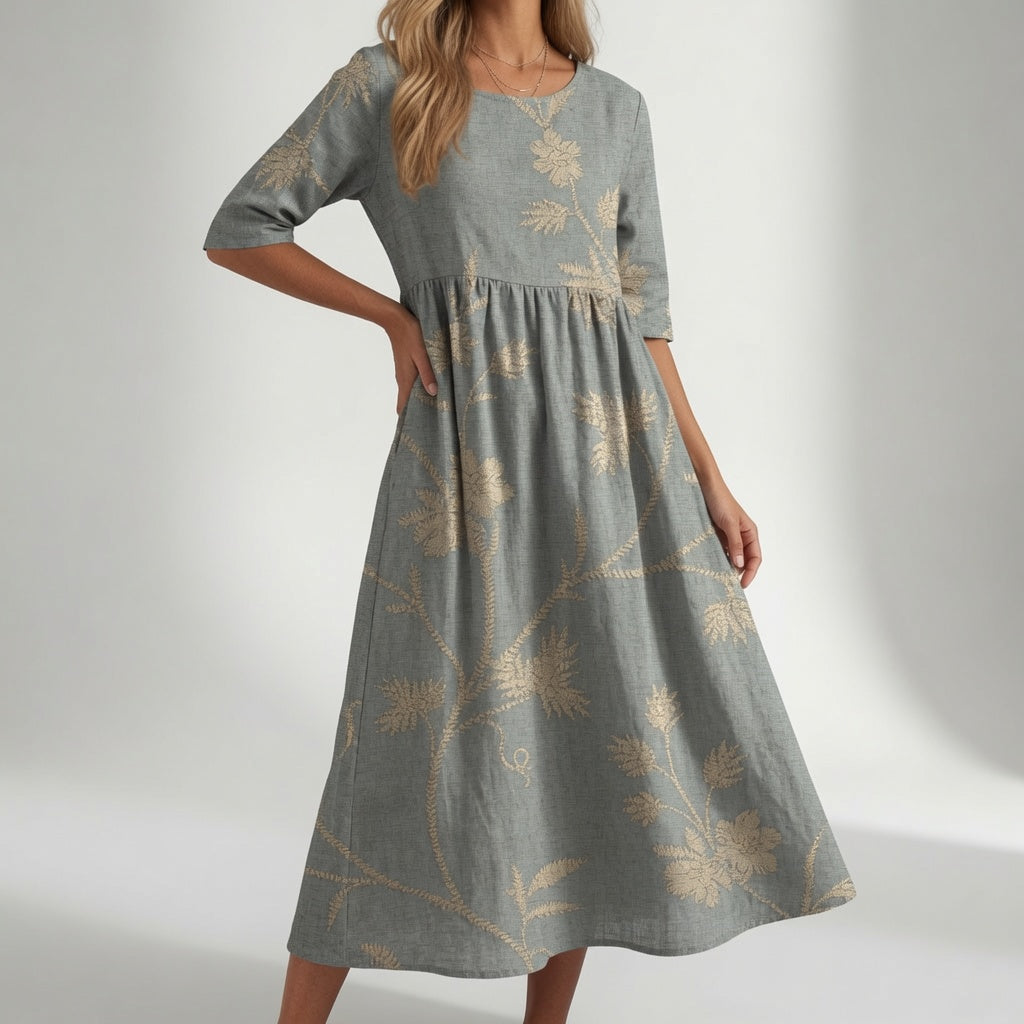 MOREAU LYON | ROBE MAXI FLORALE IMPRIMÉE POUR FEMMES