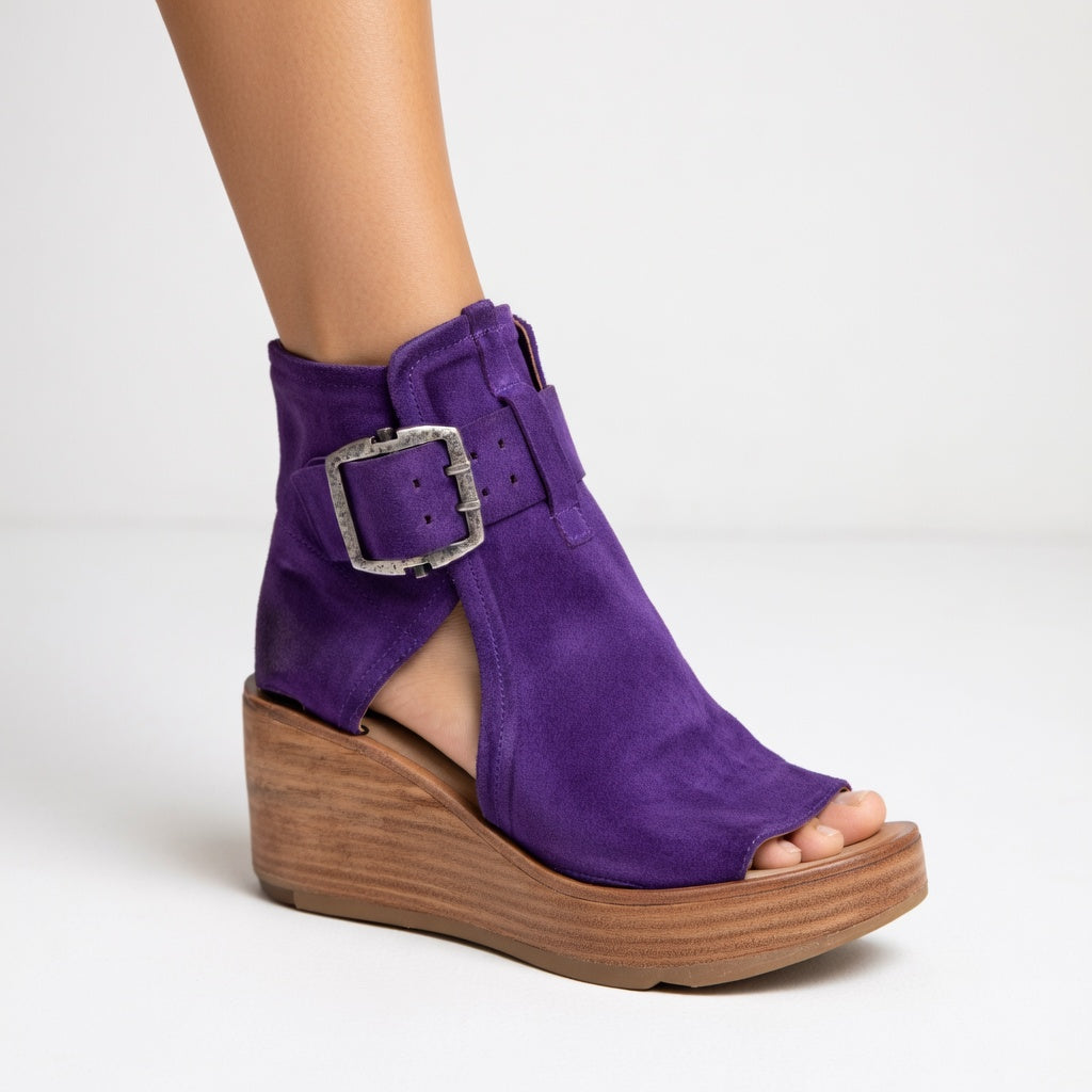 MOREAU LYON | BOTTINES COMPENSÉES OUVERTES POUR FEMMES