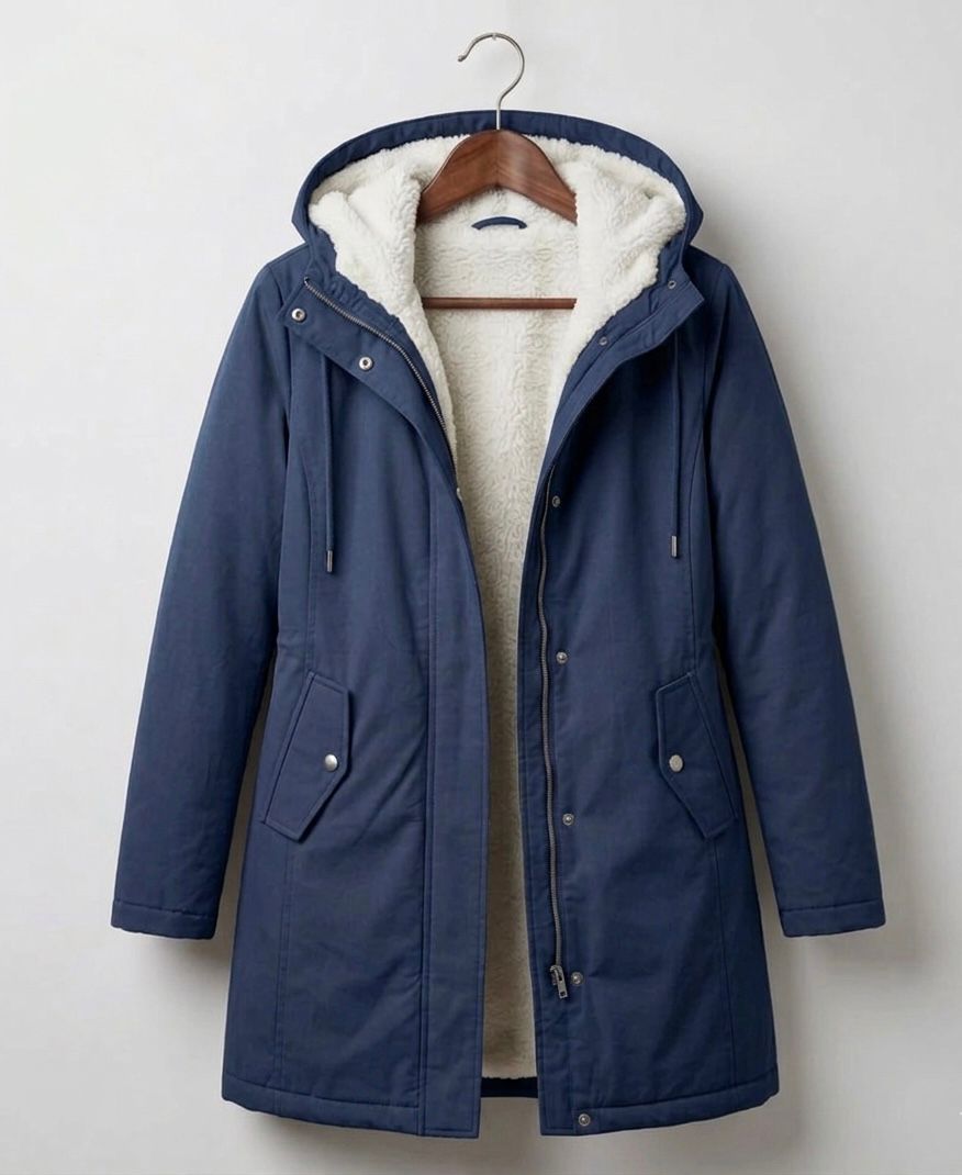 VIDAL BORDEAUX | PARKA D'HIVER DOUBLÉE EN POLAIRE POUR FEMMES