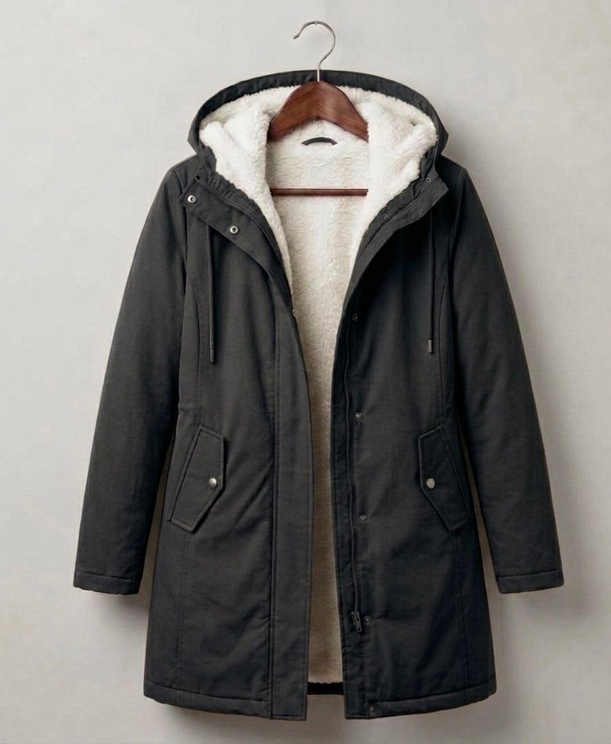 VIDAL BORDEAUX | PARKA D'HIVER DOUBLÉE EN POLAIRE POUR FEMMES