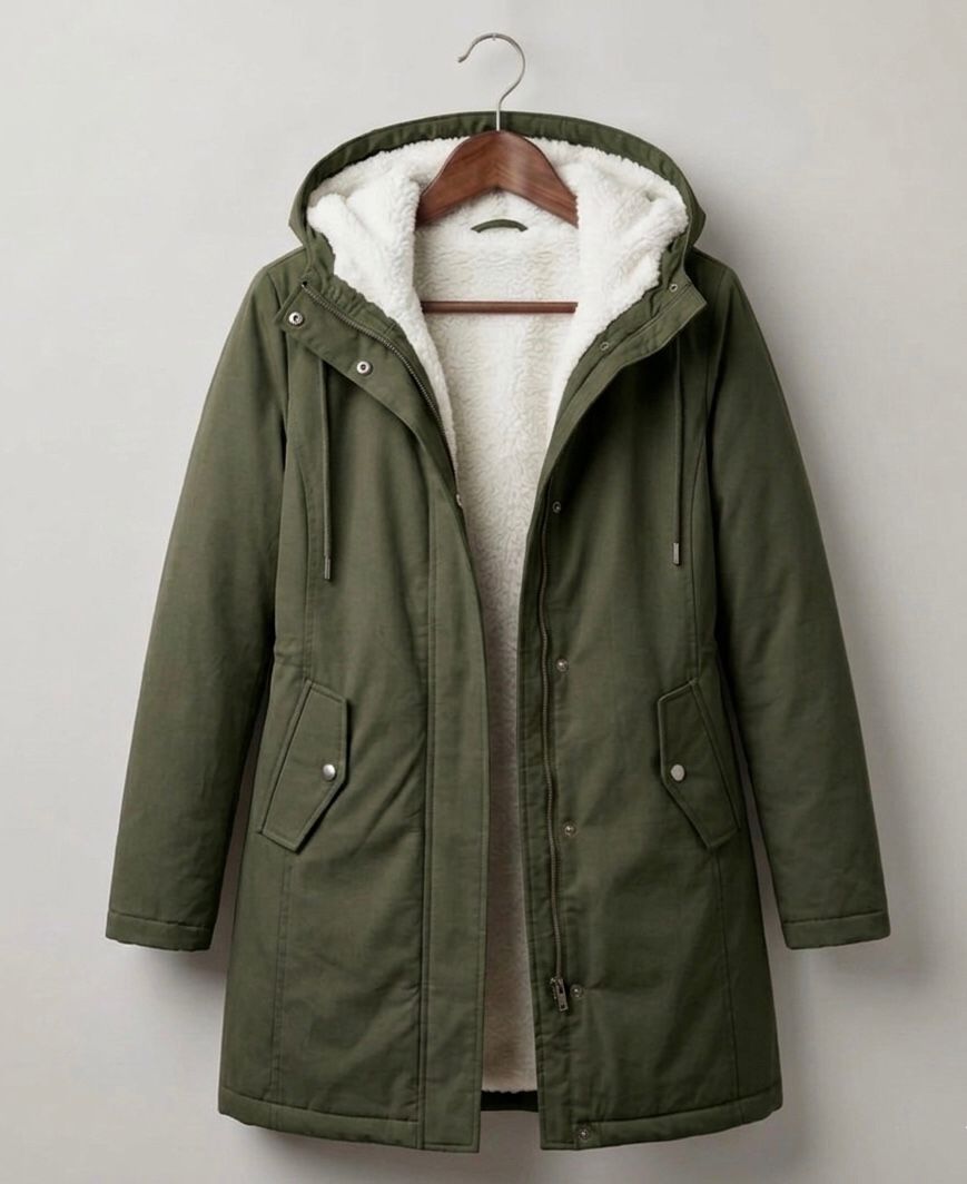 VIDAL BORDEAUX | PARKA D'HIVER DOUBLÉE EN POLAIRE POUR FEMMES