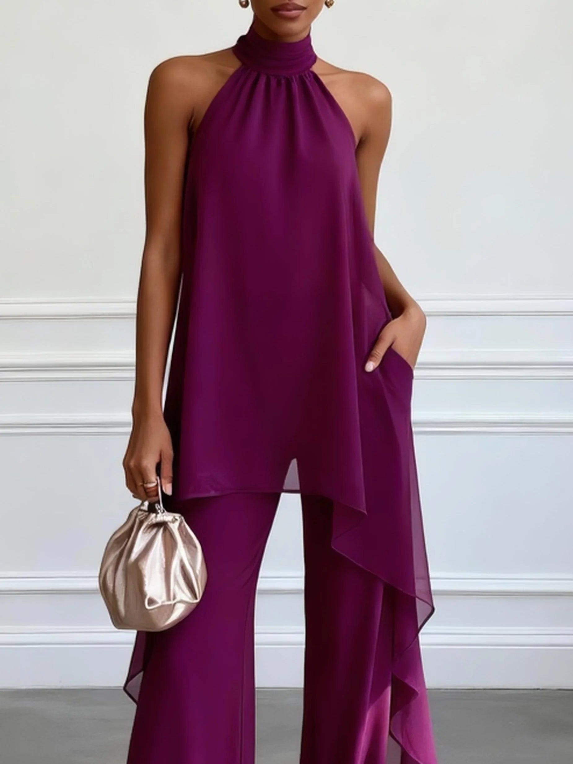 MOREAU LYON | ENSEMBLE HALTER ÉLÉGANT POUR FEMMES