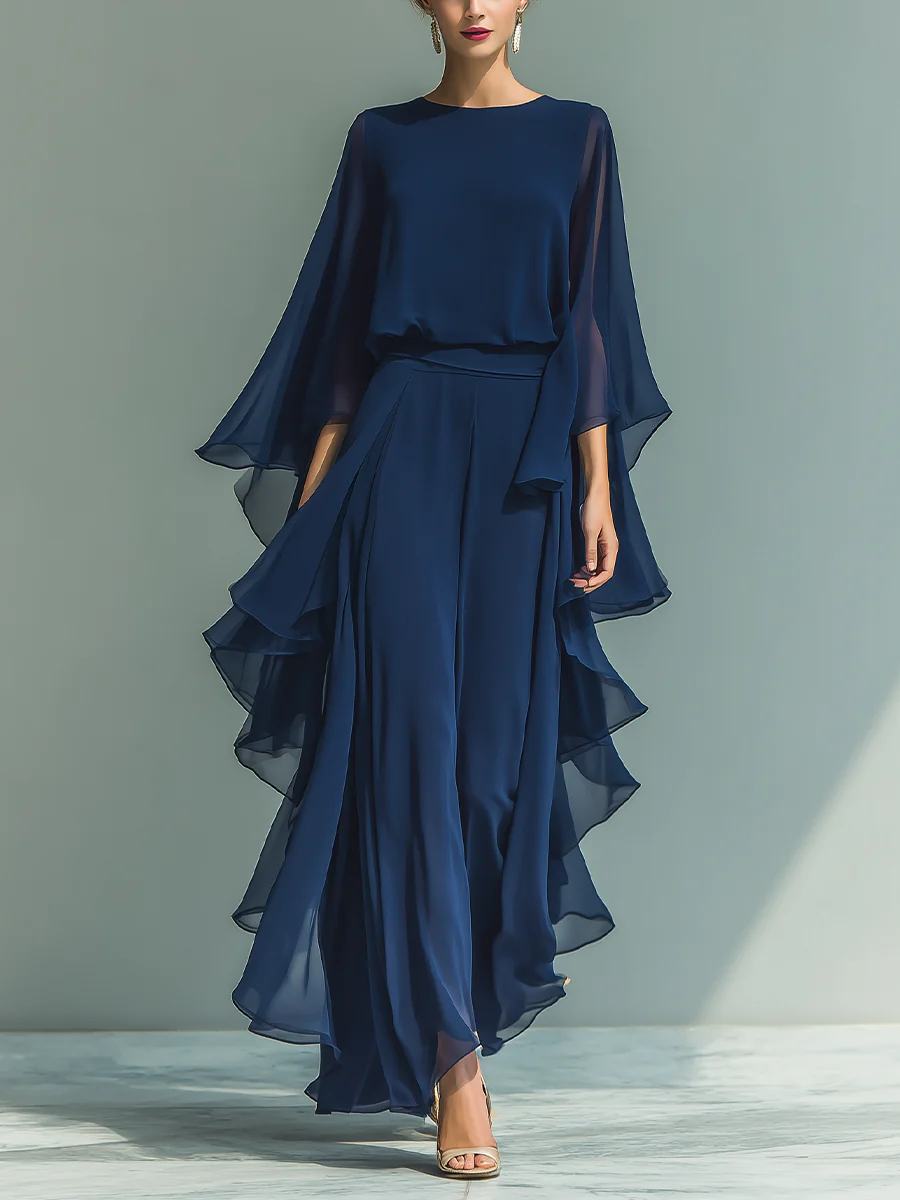 MOREAU LYON | ENSEMBLE CHIFFON PANTALON POUR FEMMES