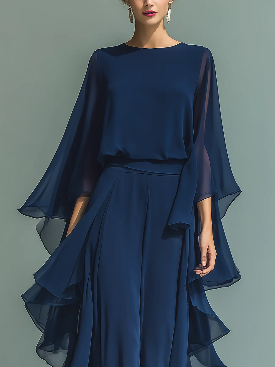 MOREAU LYON | ENSEMBLE DE DEUX PIÈCES EN CHIFFON POUR FEMMES