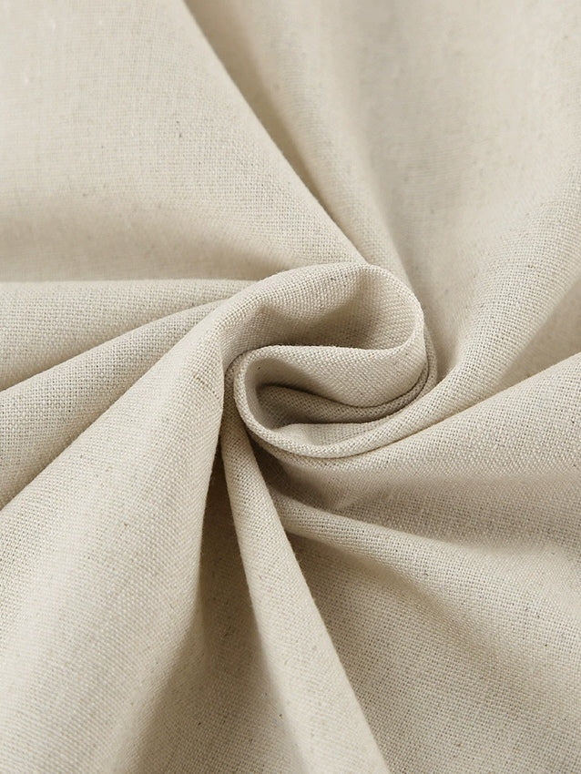 Robe Longue en Lin A-ligne Sans Bretelles