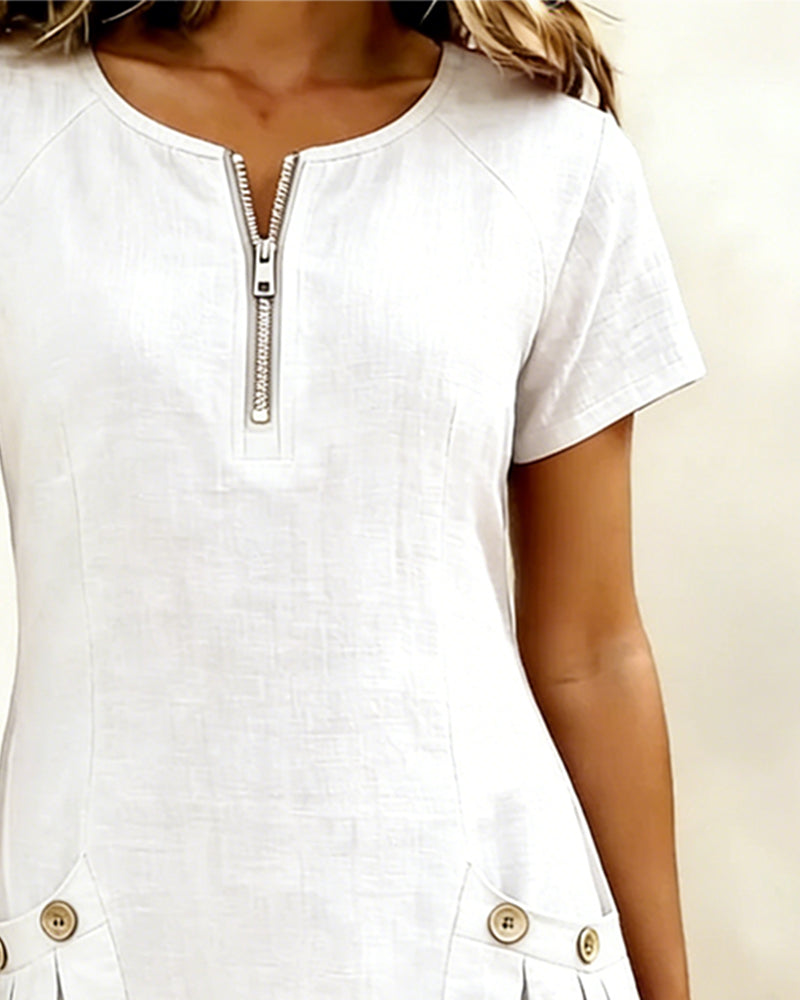 MOREAU LYON | UNE ROBE ZIP EN LIGNE POUR FEMMES