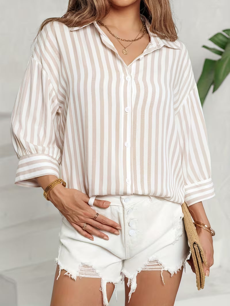 VIDAL BORDEAUX | CHEMISE RAYÉE POUR FEMME