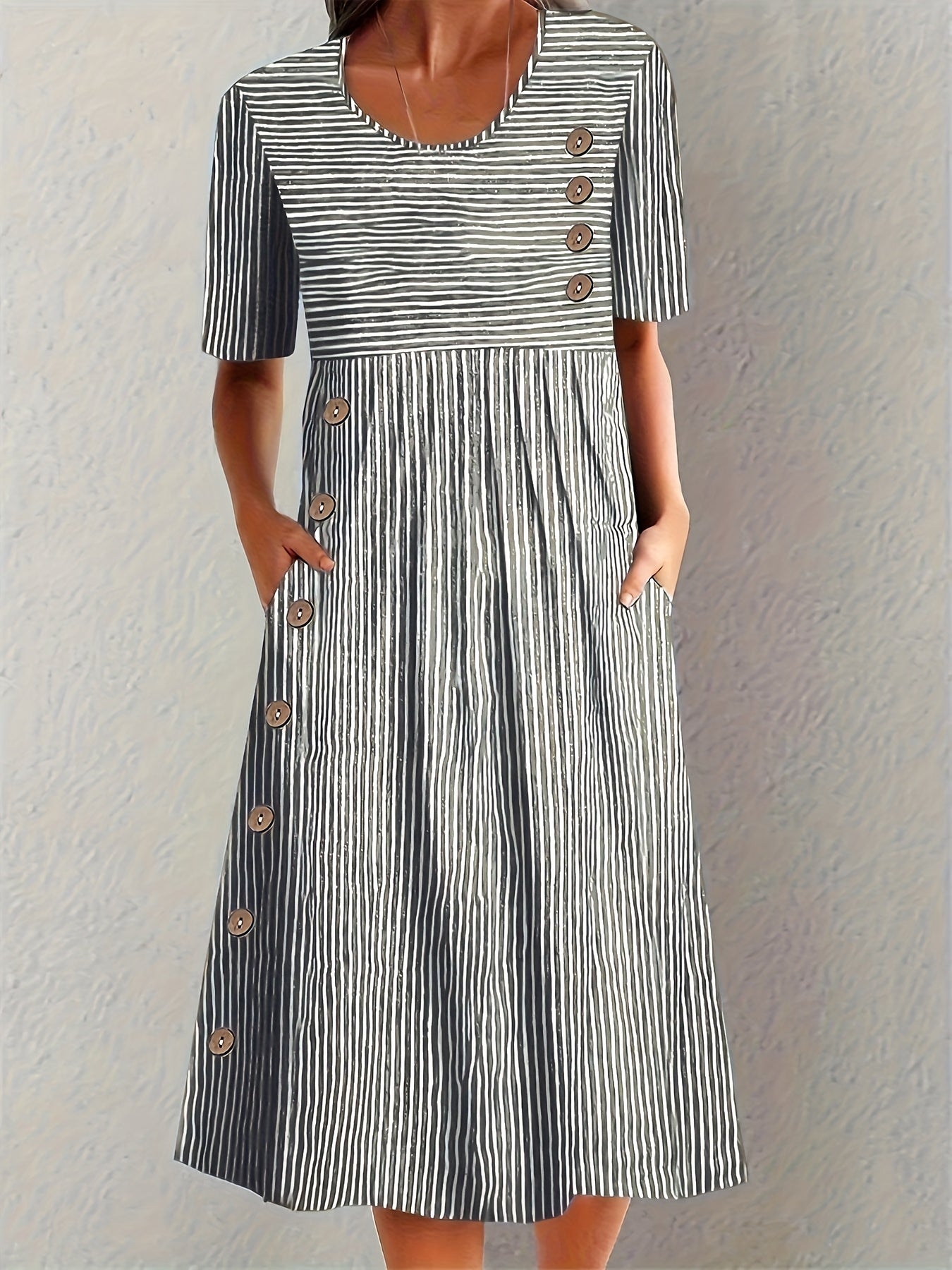 MOREAU LYON | ROBE D'ÉTÉ À RAYURES POUR FEMMES