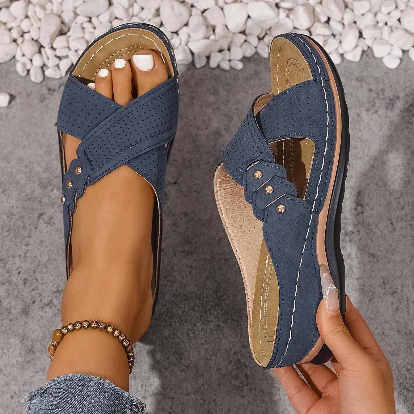MOREAU LYON | SANDALES À TALON COMPENSÉ CHIC POUR FEMMES
