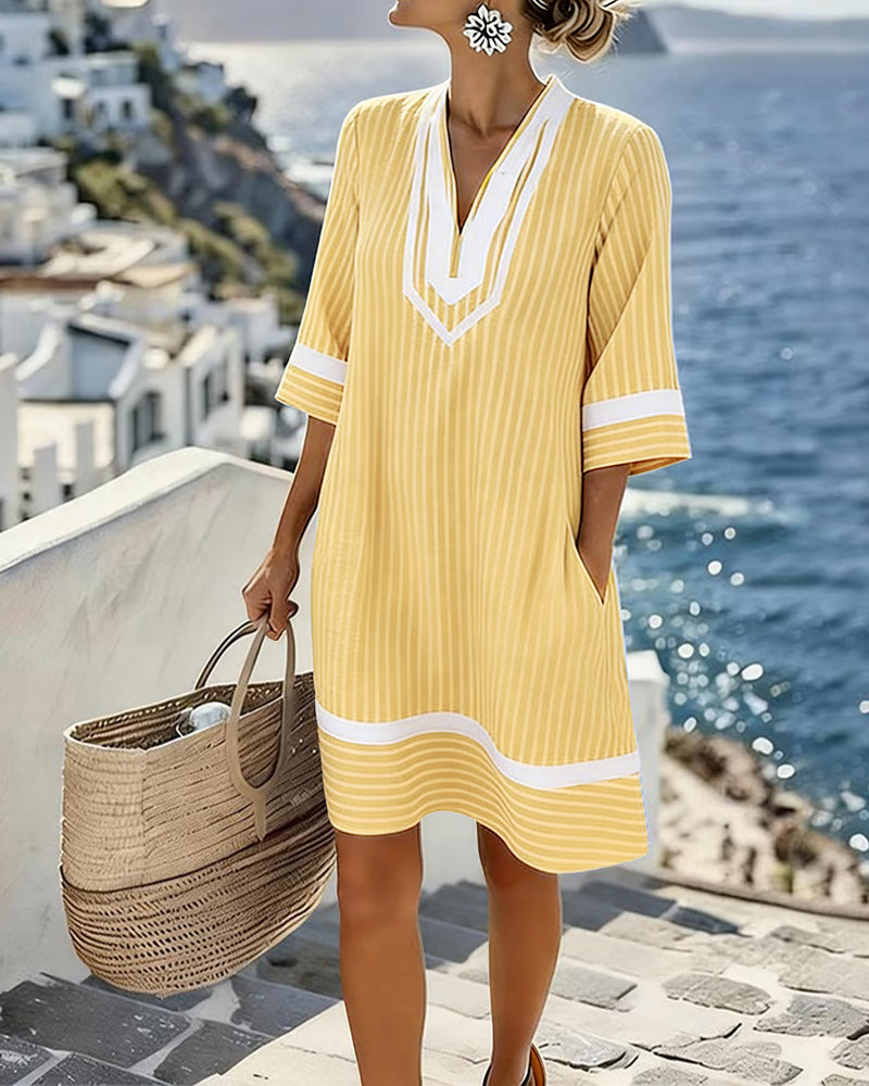 MOREAU LYON | ROBE MINI RAYÉE POUR FEMMES
