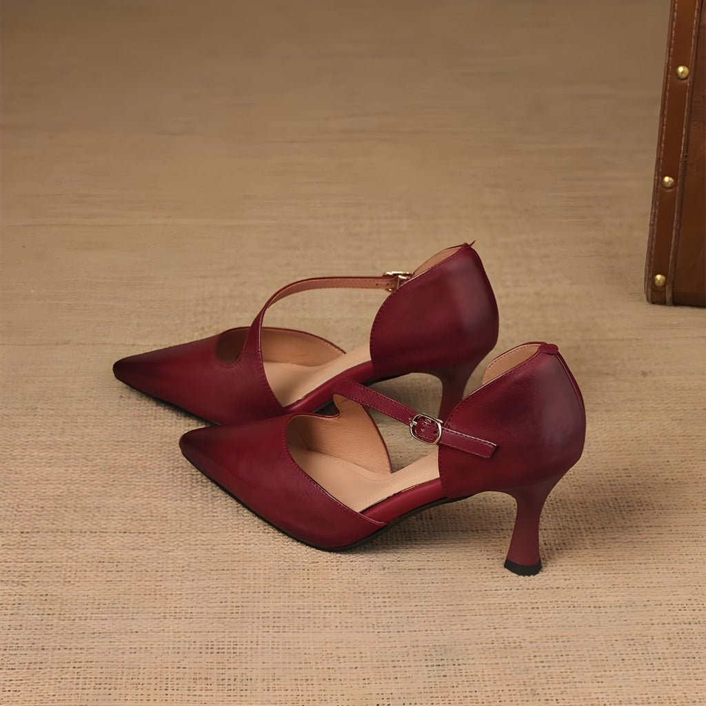 Diana | Talons Élégants à Lanières Croisées