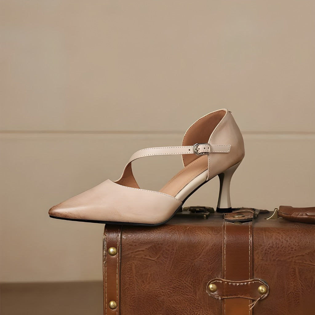 Diana | Talons Élégants à Lanières Croisées