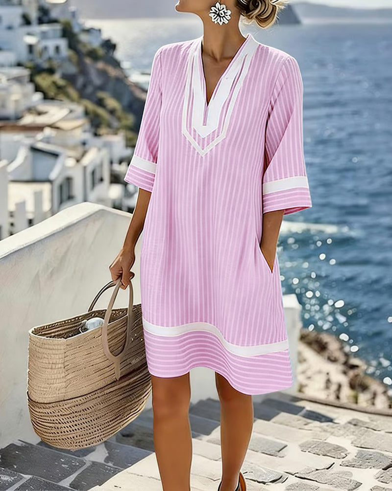 MOREAU LYON | ROBE MINI RAYÉE POUR FEMMES