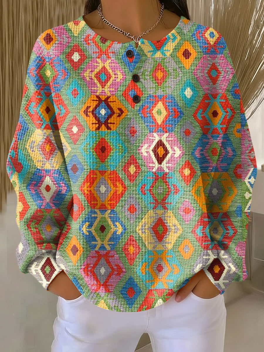 Glenda | Haut à Boutons Artisan
