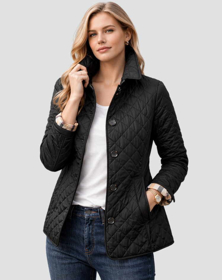 VIDAL BORDEAUX | VESTE MATELASSÉE BOUTONNÉE POUR FEMMES
