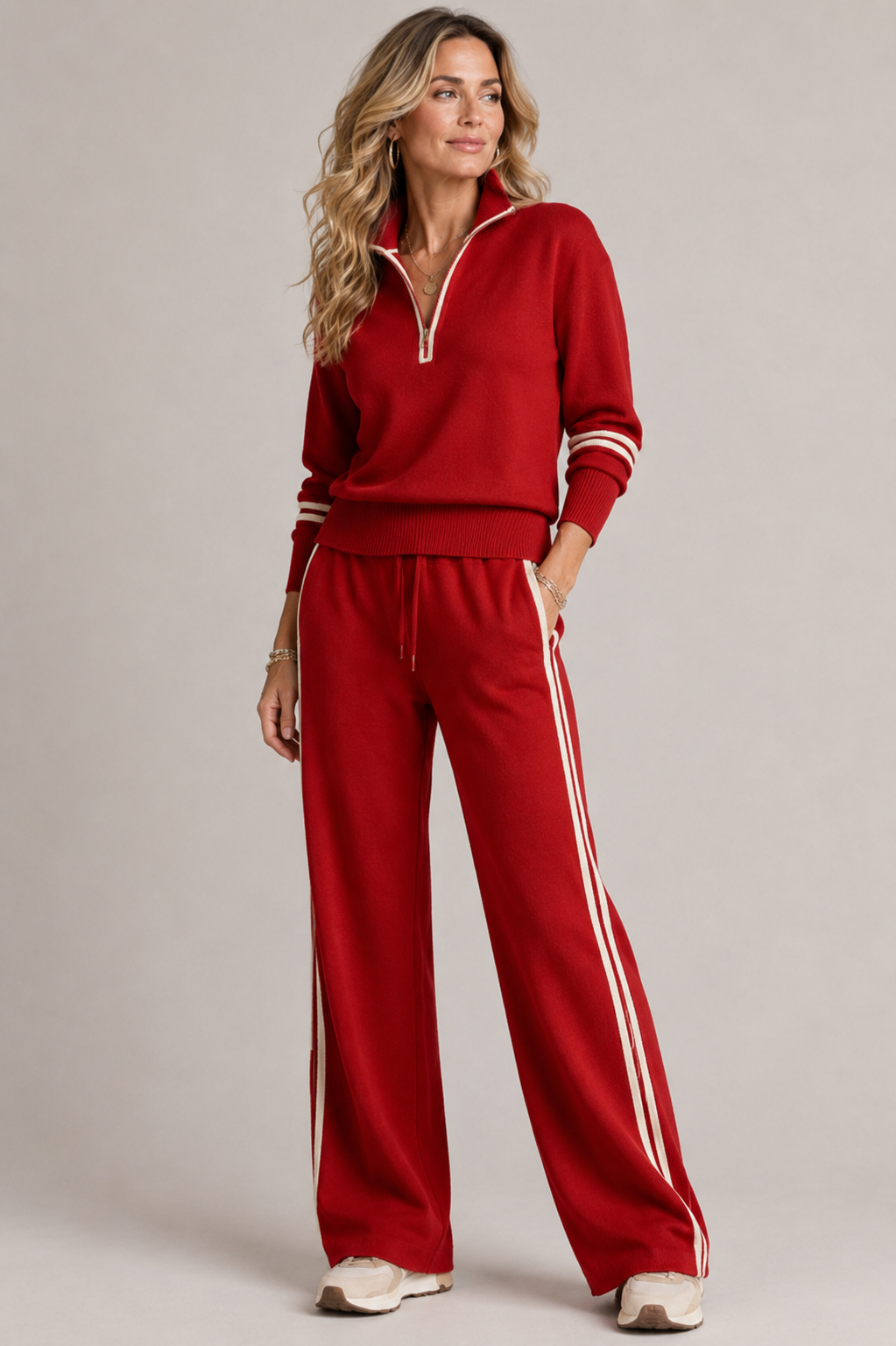 MOREAU LYON | ENSEMBLE PANTALON ZIP MI-HAUT POUR FEMMES