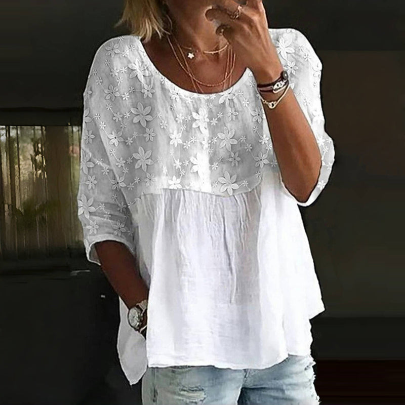VIDAL BORDEAUX | BLOUSE BRODÉE POUR FEMMES