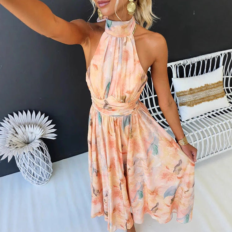 MOREAU LYON | ROBE MAXI ÉLÉGANTE À COL HALTER POUR FEMMES