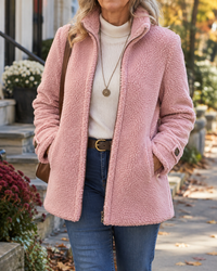 Sabine — Veste Douce à Col Montant