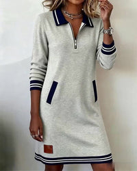 Pascale — Robe polo zippée