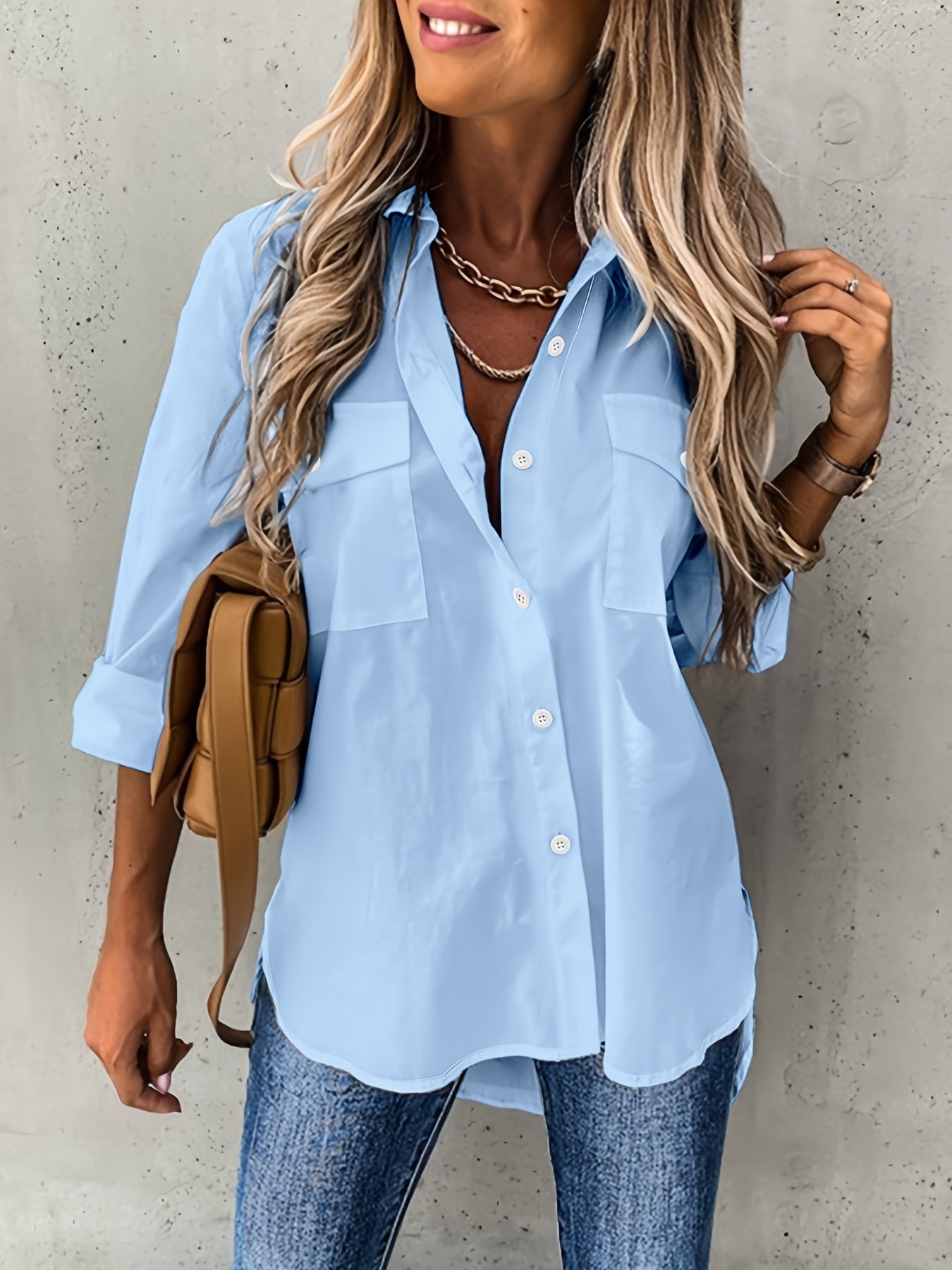 VIDAL BORDEAUX | CHEMISE FORMELLE CLASSIQUE À MANCHES LONGUES POUR FEMMES