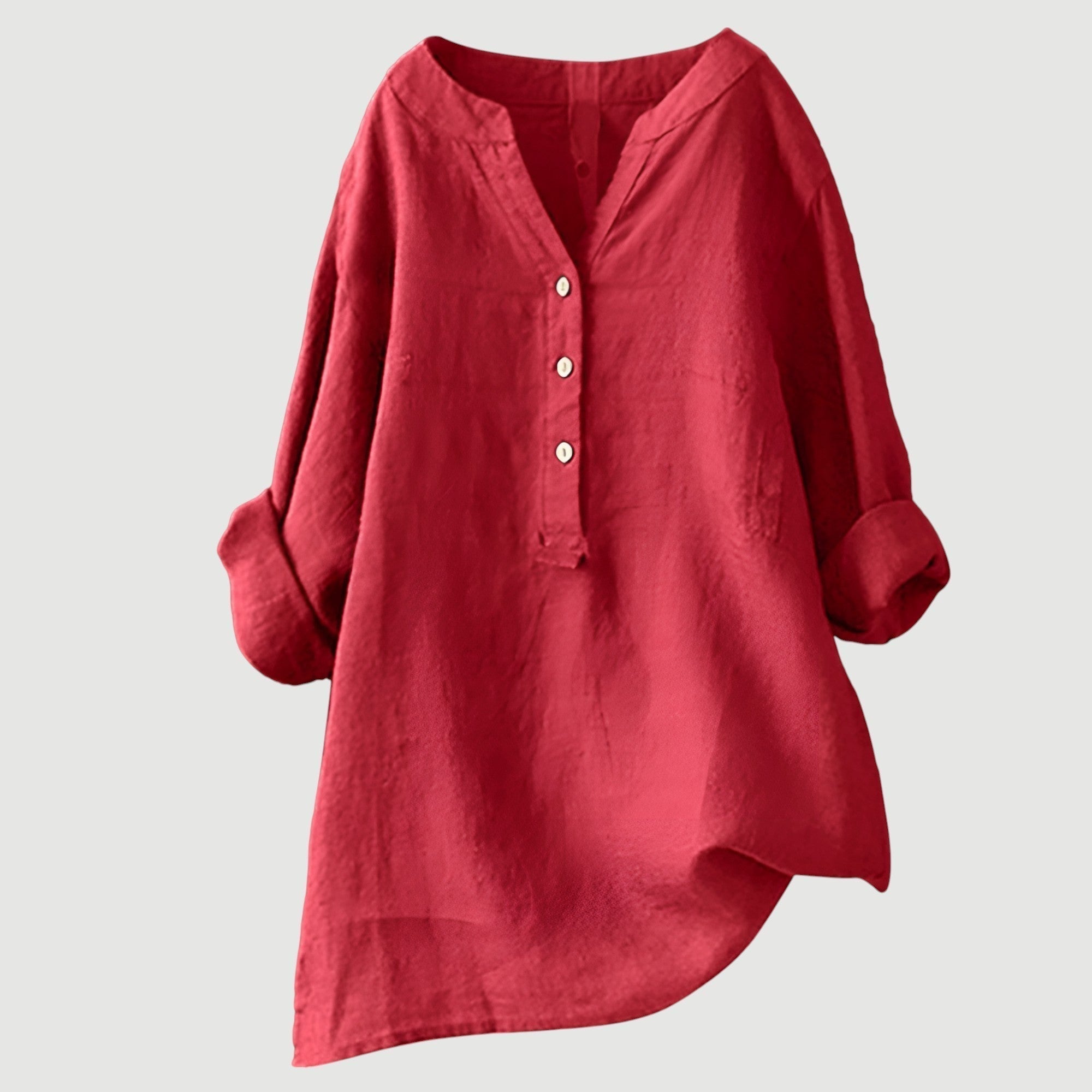 VIDAL BORDEAUX | BLOUSE EN MÉLANGE DE LIN POUR FEMMES