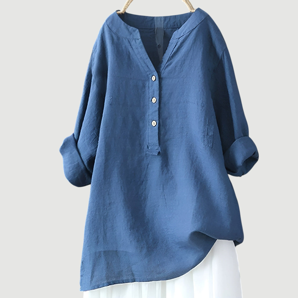 VIDAL BORDEAUX | BLOUSE EN MÉLANGE DE LIN POUR FEMMES