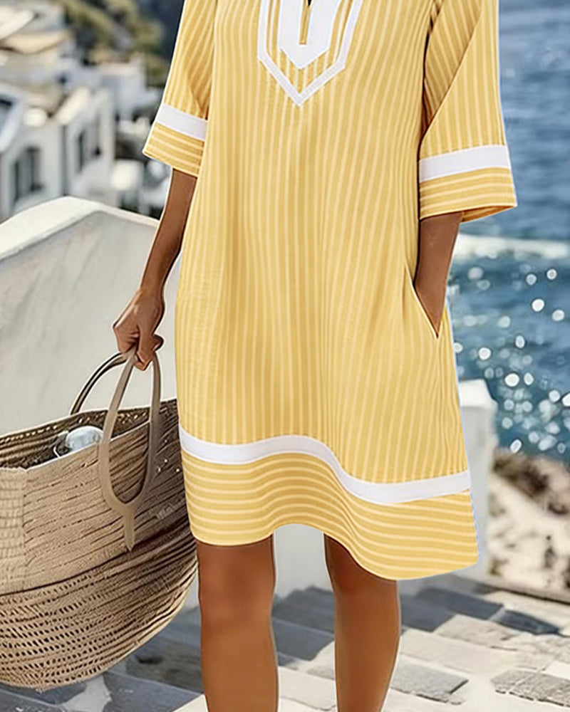 MOREAU LYON | ROBE MINI RAYÉE POUR FEMMES