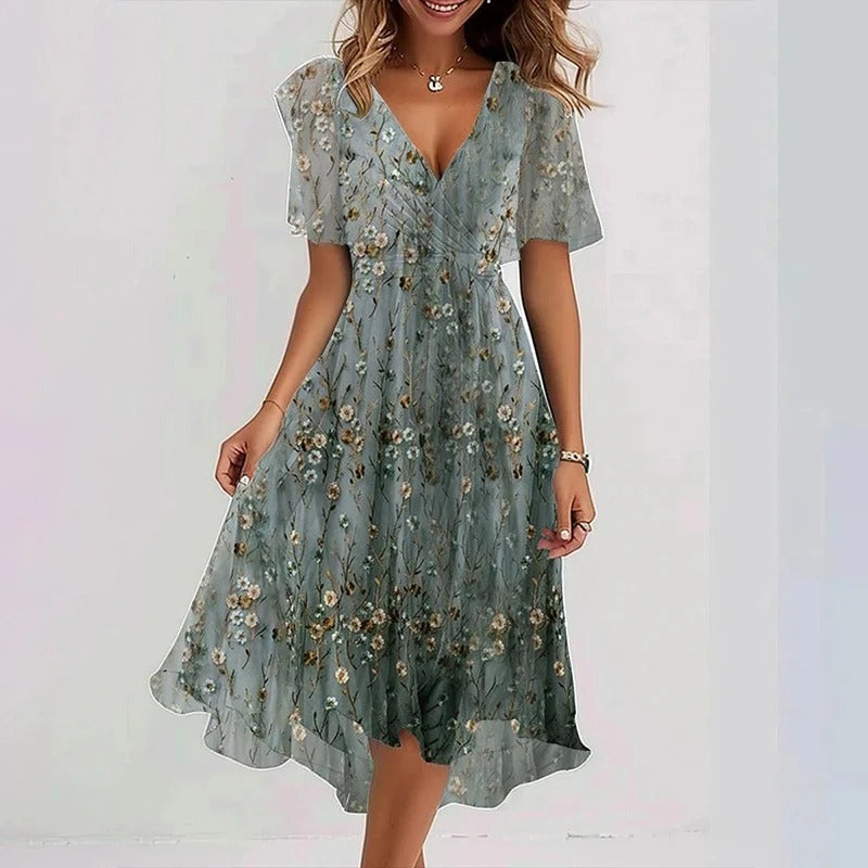 VIDAL BORDEAUX | ROBE ÉLÉGANTE RAYONNANTE POUR FEMMES
