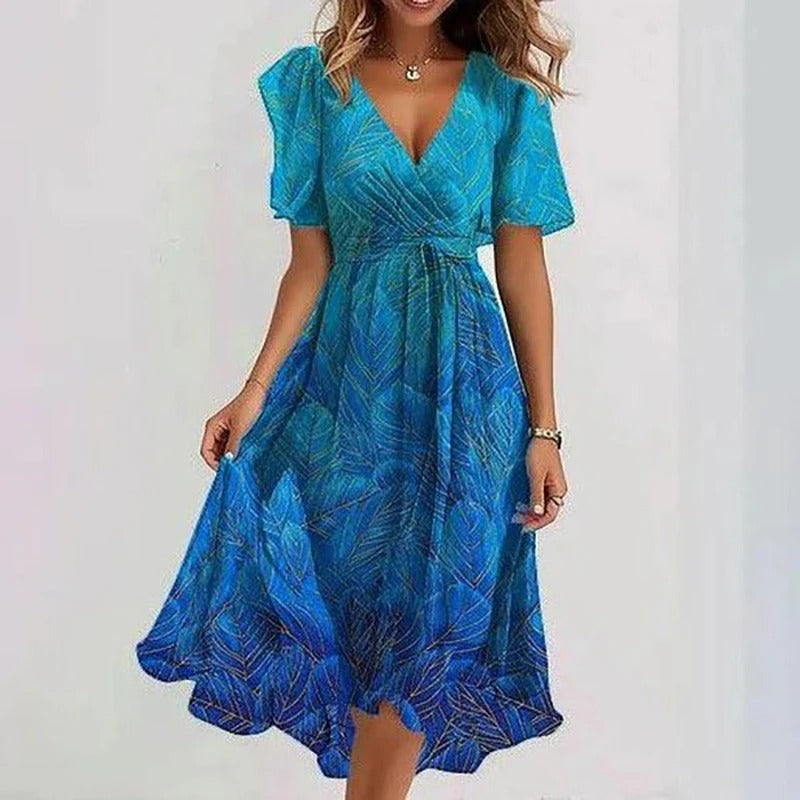 VIDAL BORDEAUX | ROBE ÉLÉGANTE RAYONNANTE POUR FEMMES