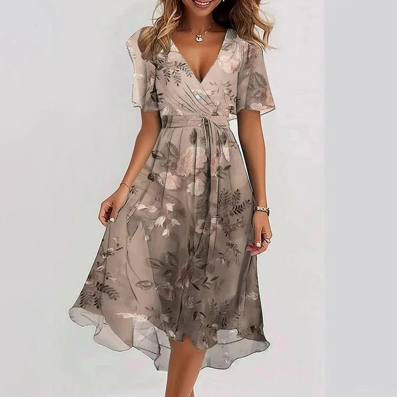 VIDAL BORDEAUX | ROBE ÉLÉGANTE RAYONNANTE POUR FEMMES