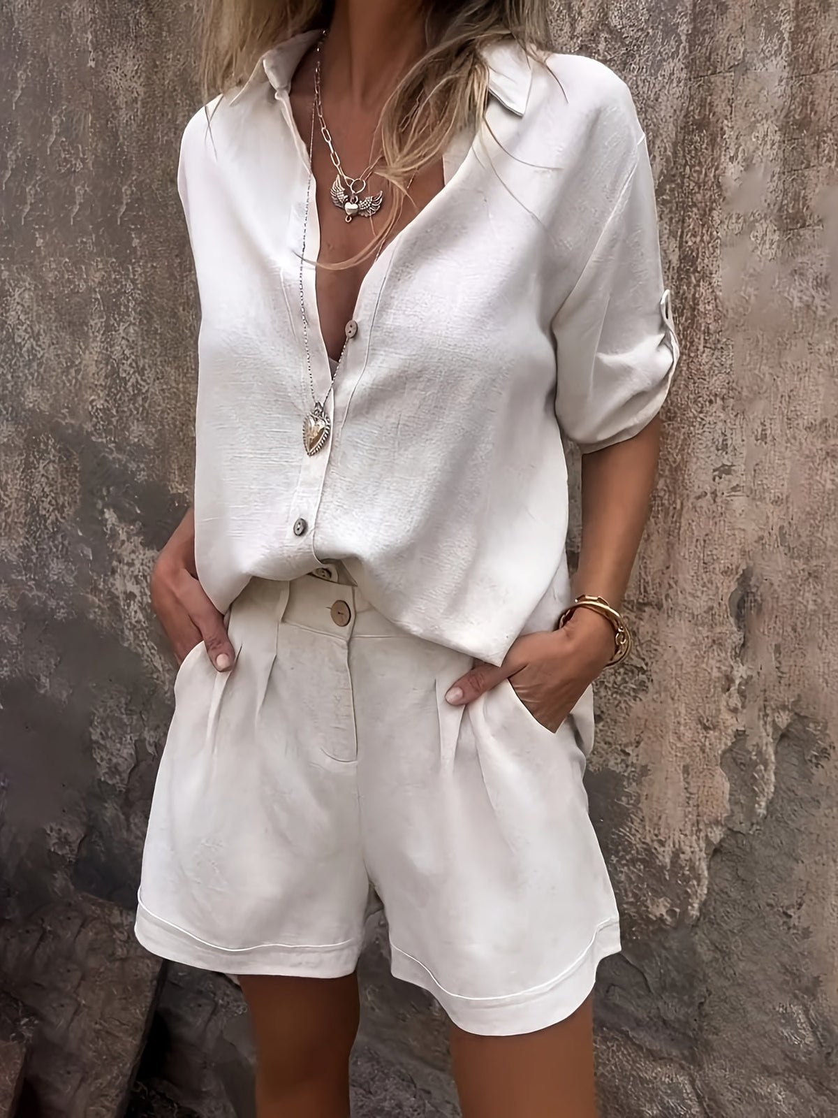 MOREAU LYON | ENSEMBLE COURT EN LIN POUR FEMMES