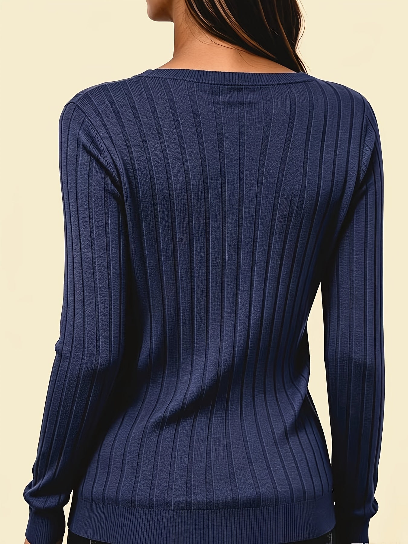 VIDAL BORDEAUX | PULL CÔTELÉ COL V POUR FEMMES