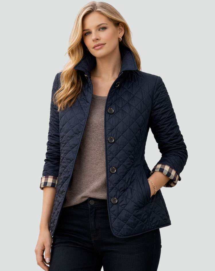 VIDAL BORDEAUX | VESTE MATELASSÉE BOUTONNÉE POUR FEMMES