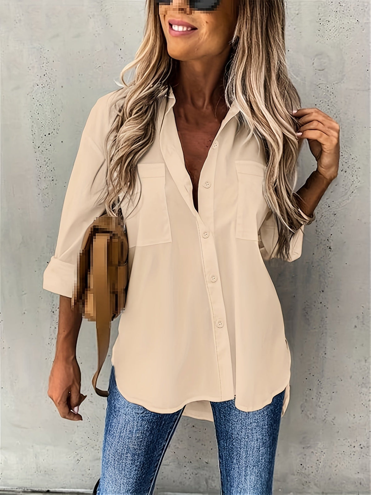 VIDAL BORDEAUX | BLOUSE À MANCHES CHIC QUOTIDIENNE POUR FEMMES