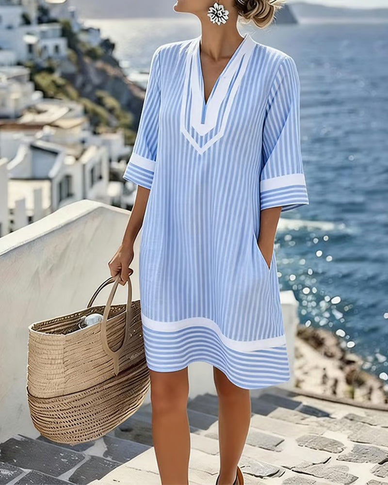 MOREAU LYON | ROBE MINI RAYÉE POUR FEMMES