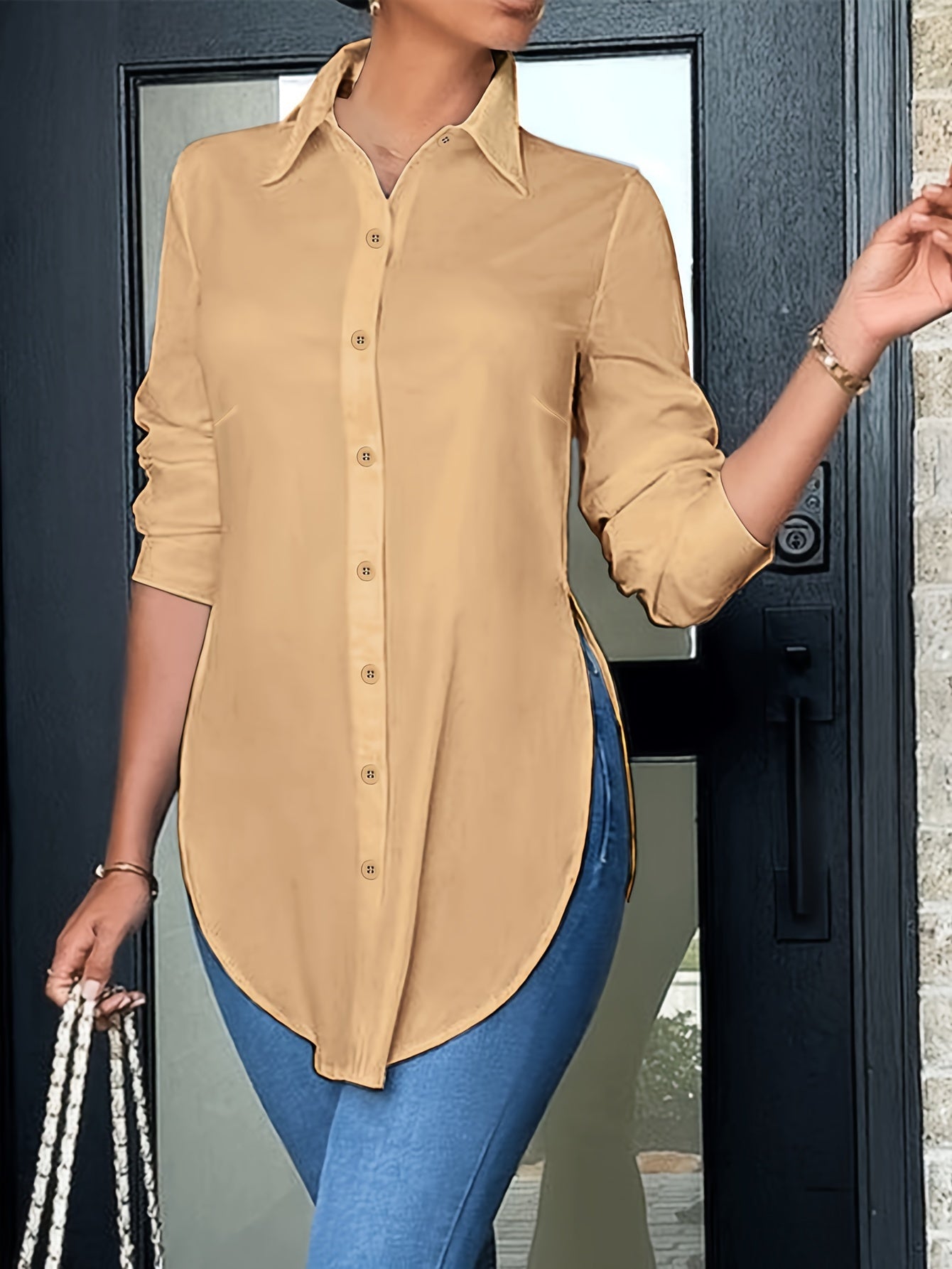 VIDAL BORDEAUX | BLOUSE À BOUTONS CHIC ÉLÉGANTE POUR FEMMES