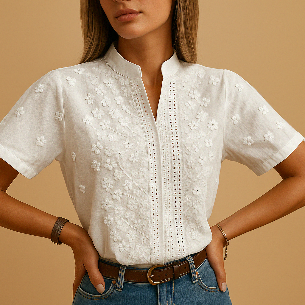 VIDAL BORDEAUX | BLOUSE BRODÉE CHIC POUR FEMMES